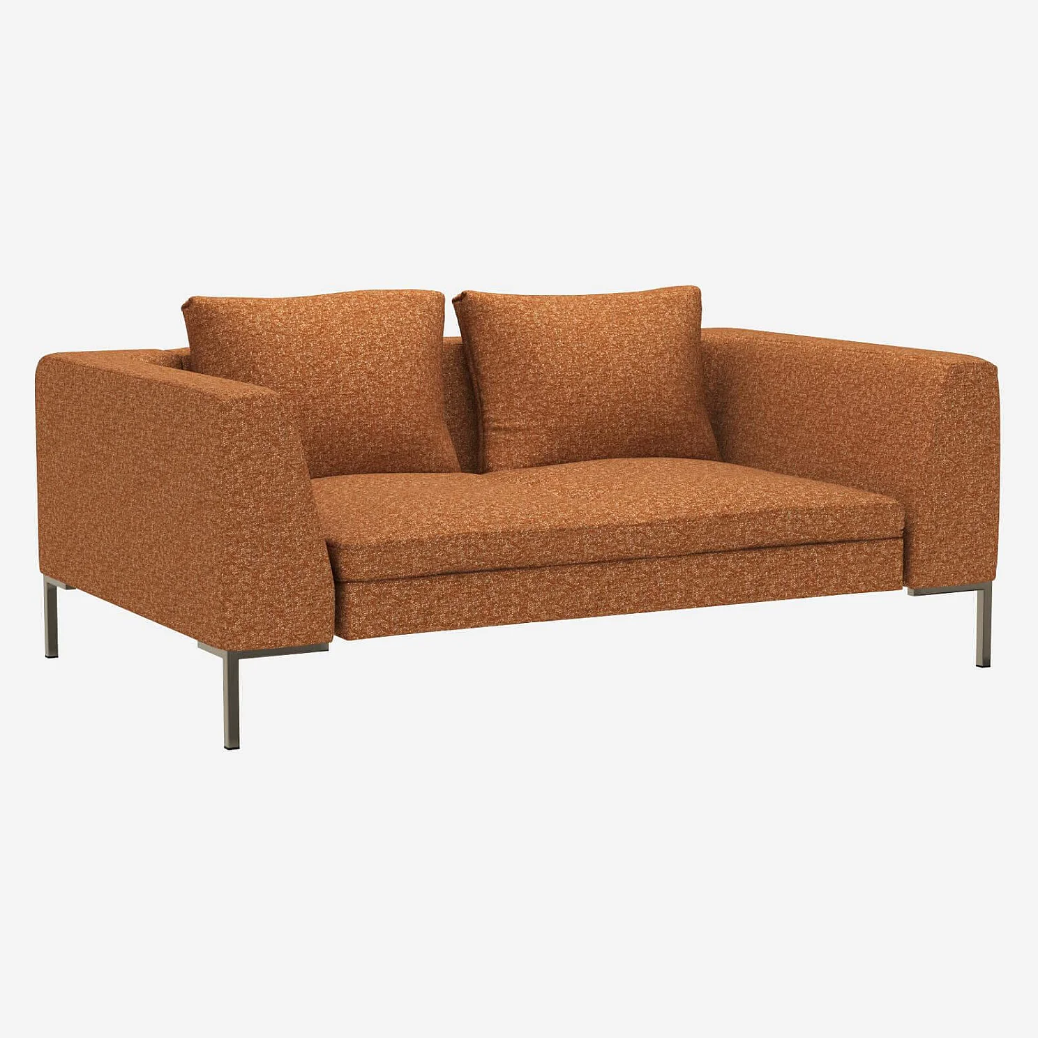 Divano 2 posti in tessuto Lucca - Marrone nocciola - 2