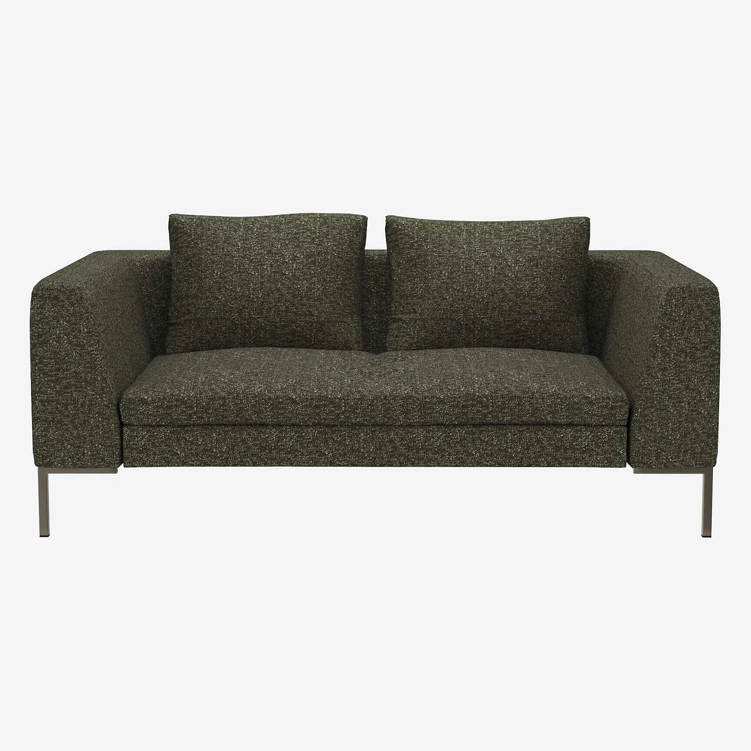 Canapé 2 places en tissu Lucca - Vert mousse - 1