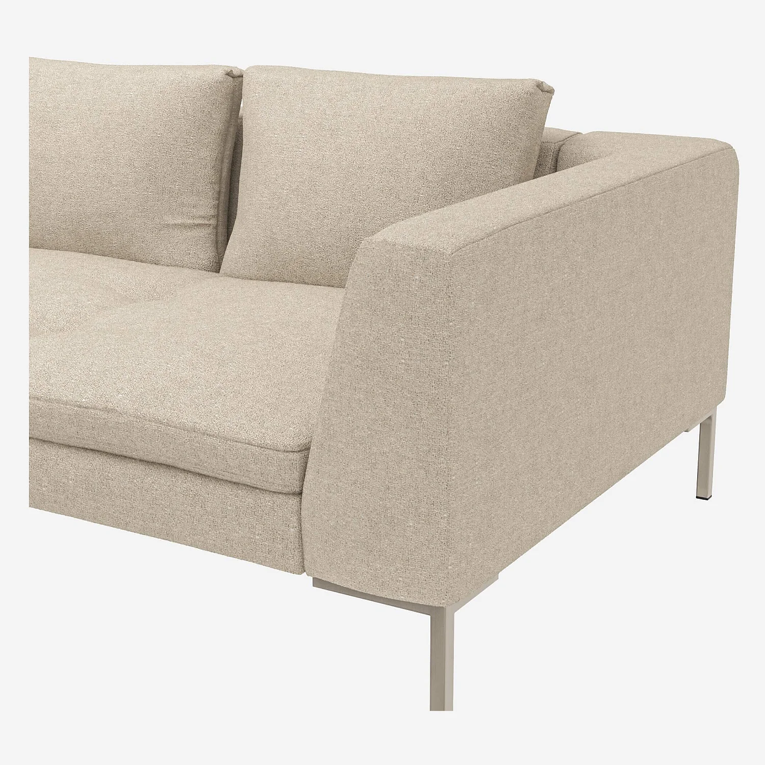 2-zitsbank met ligbank links stoffen Lucca - Stopverfwit - 2