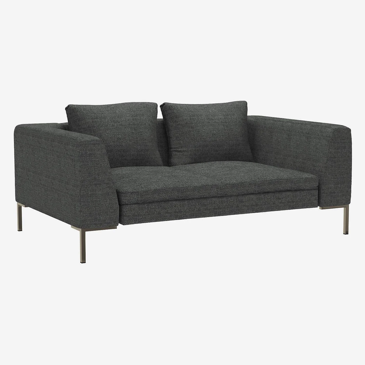 2-zitsbank stoffen Melina - Leisteengrijs - 2