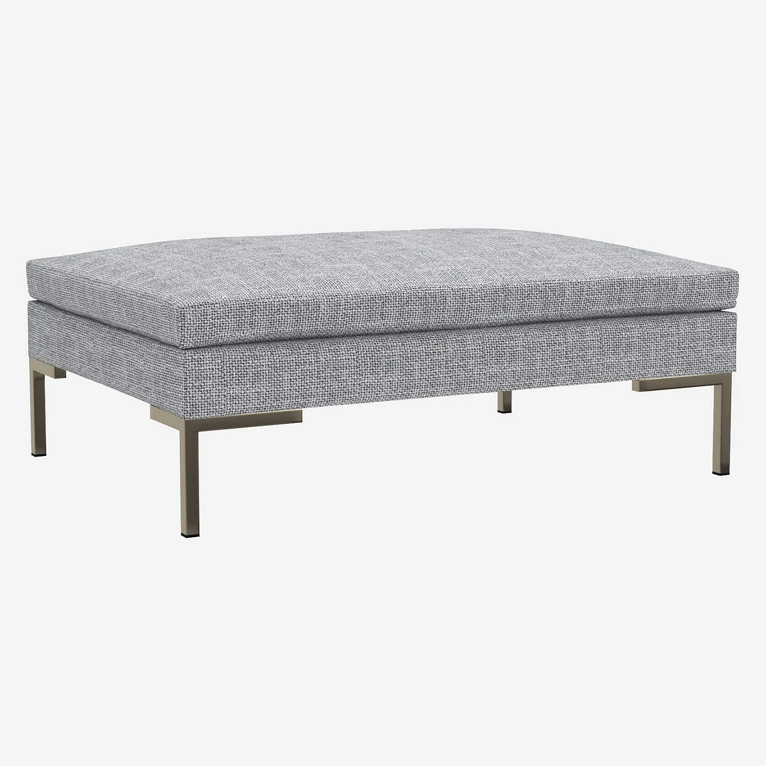 Repose-pieds en tissu Melina - Gris asphalte - 1