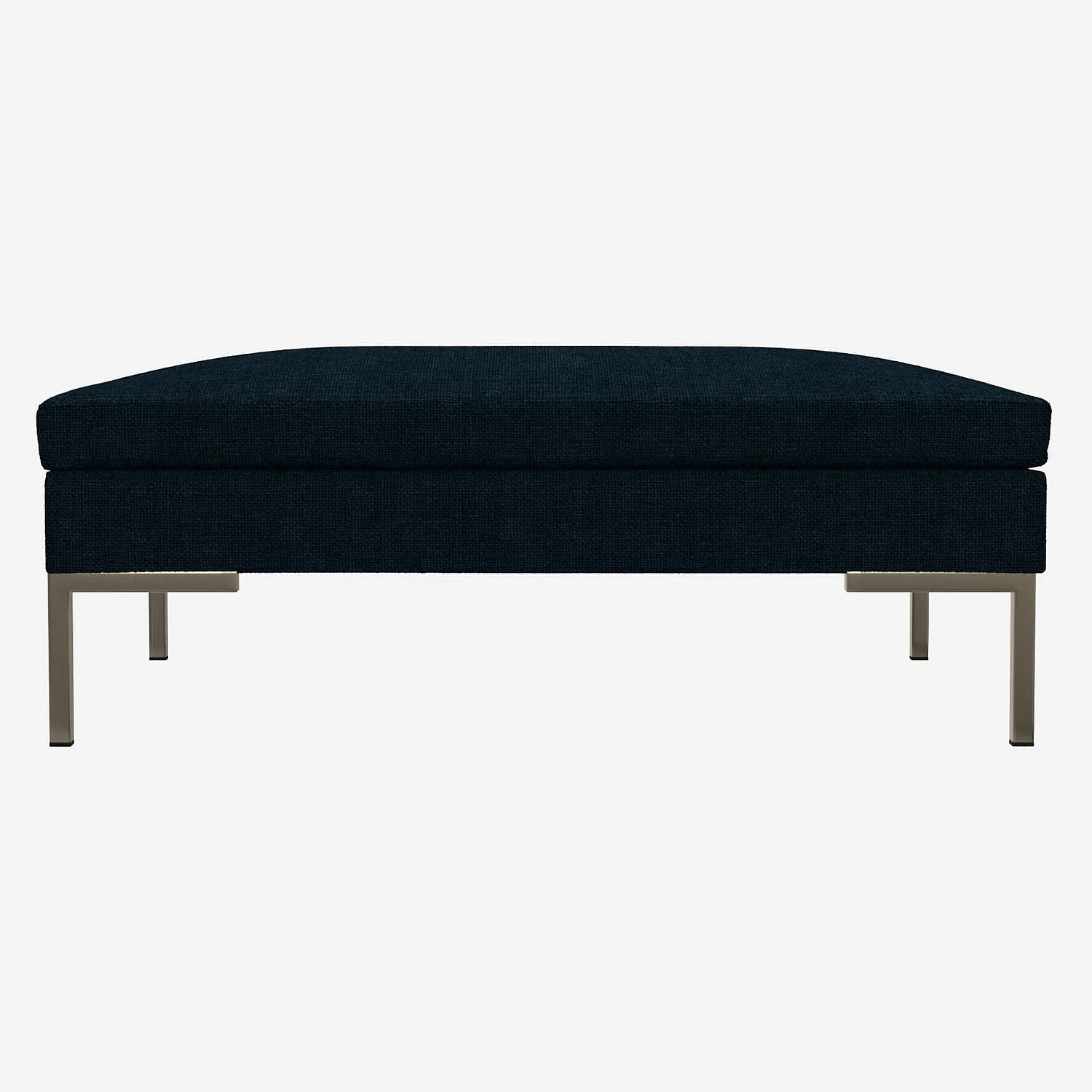 Repose-pieds en tissu Melina - Bleu encre - 2