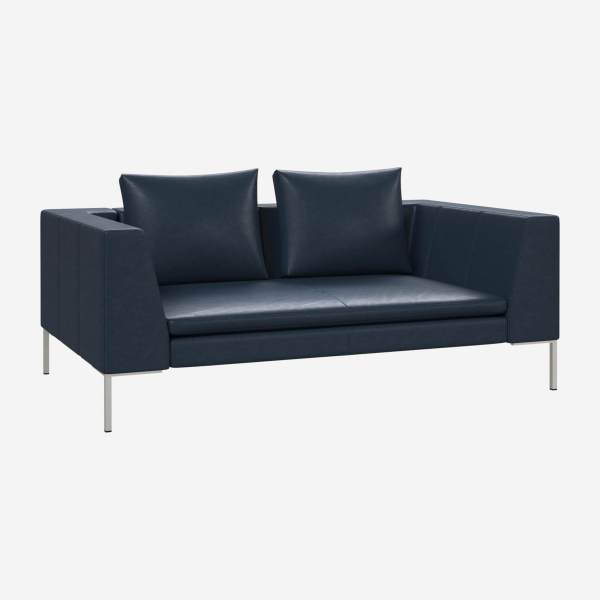 2-Sitzer-Sofa aus Vintage-Leder - Nachtblau