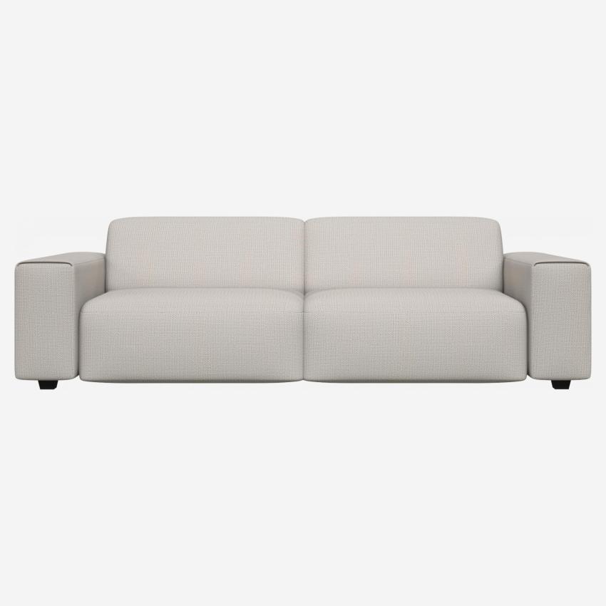 4-Sitzer Sofa aus Stoff, cremeweiß