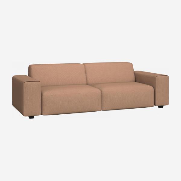 4-Sitzer Sofa aus Stoff, braun