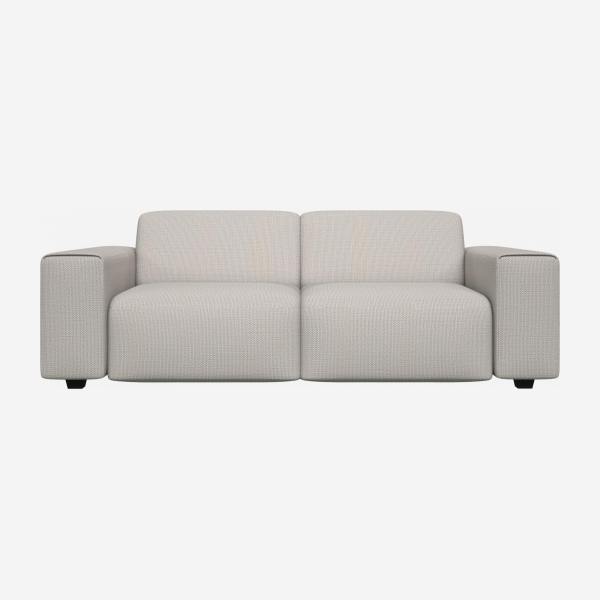 Fasoli fabric 3-seater sofa - White