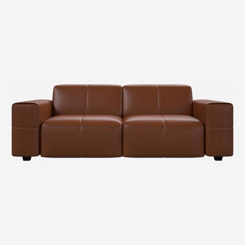 Sofá de 3 plazas en piel anilina Vintage Leather old chestnut
