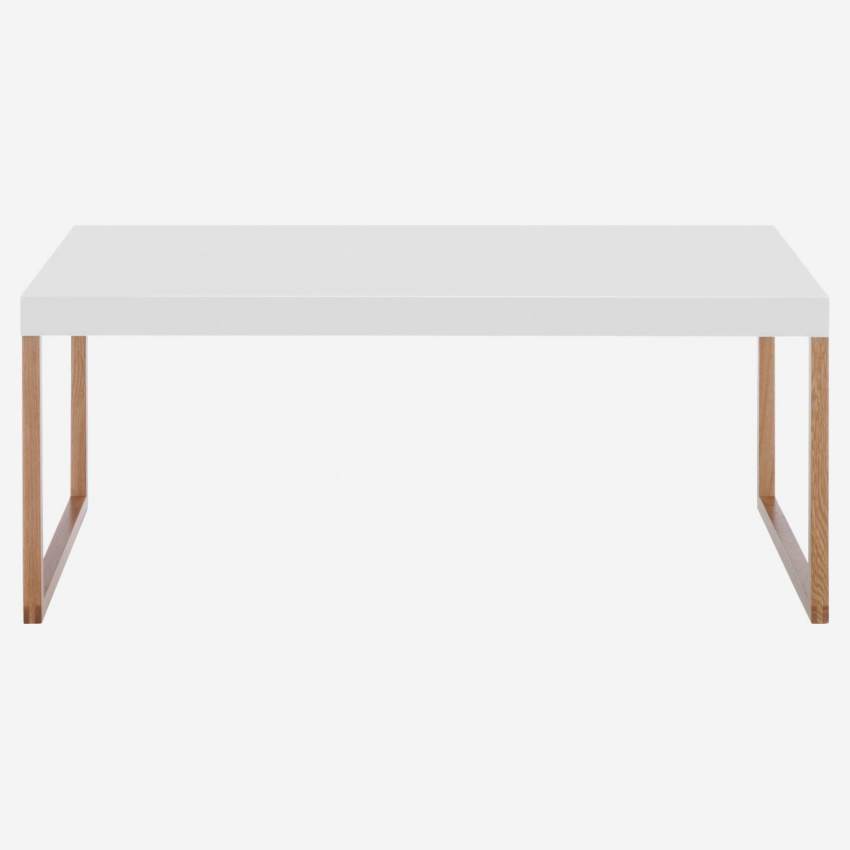 Table basse en acier laqué - Blanc