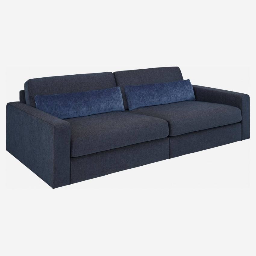 3-Sitzer-Sofa aus Stoff - Blau 