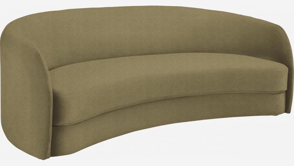 Sofá curvado en tela - Caqui