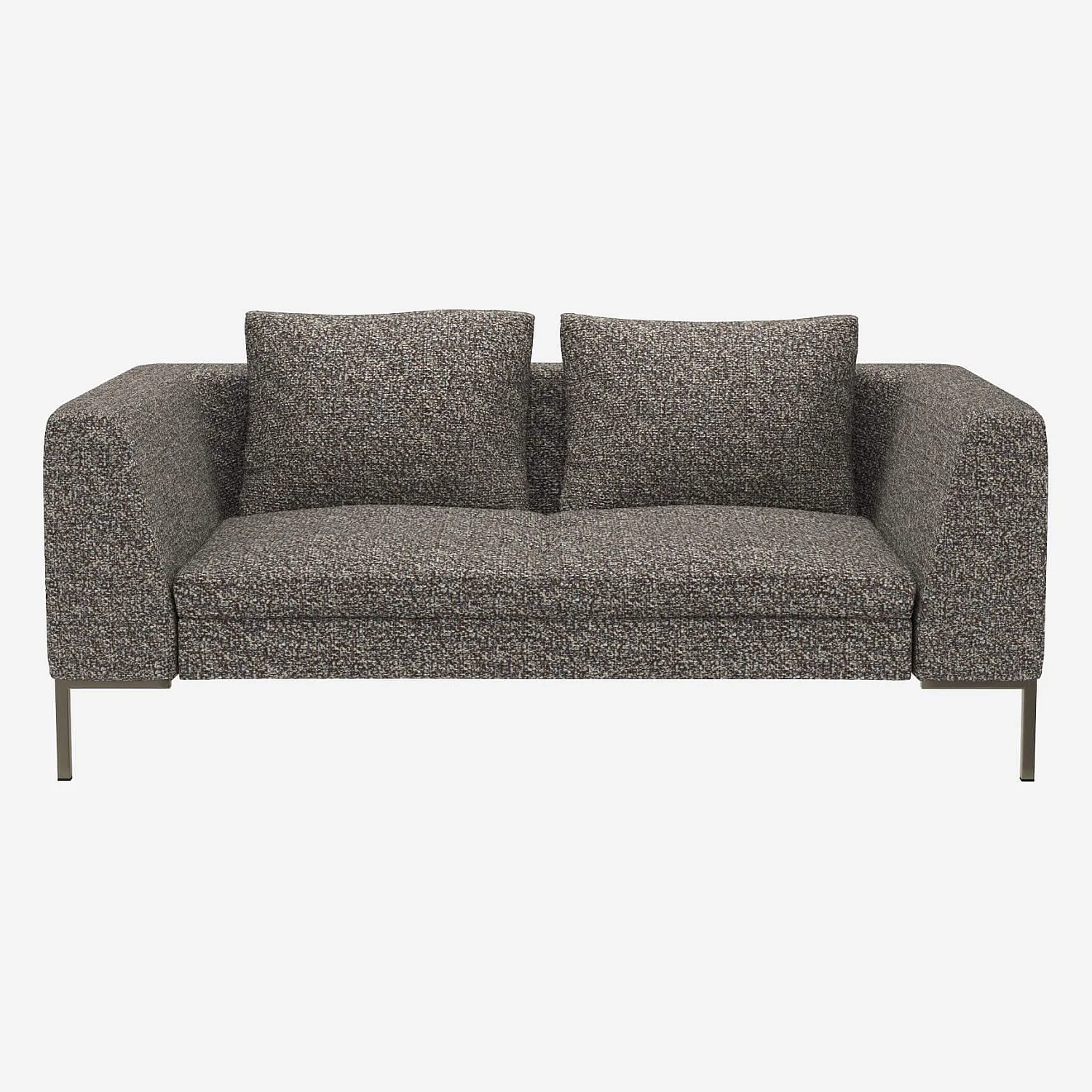 Canapé 2 places en tissu Venezia - Bleu zingué - 1