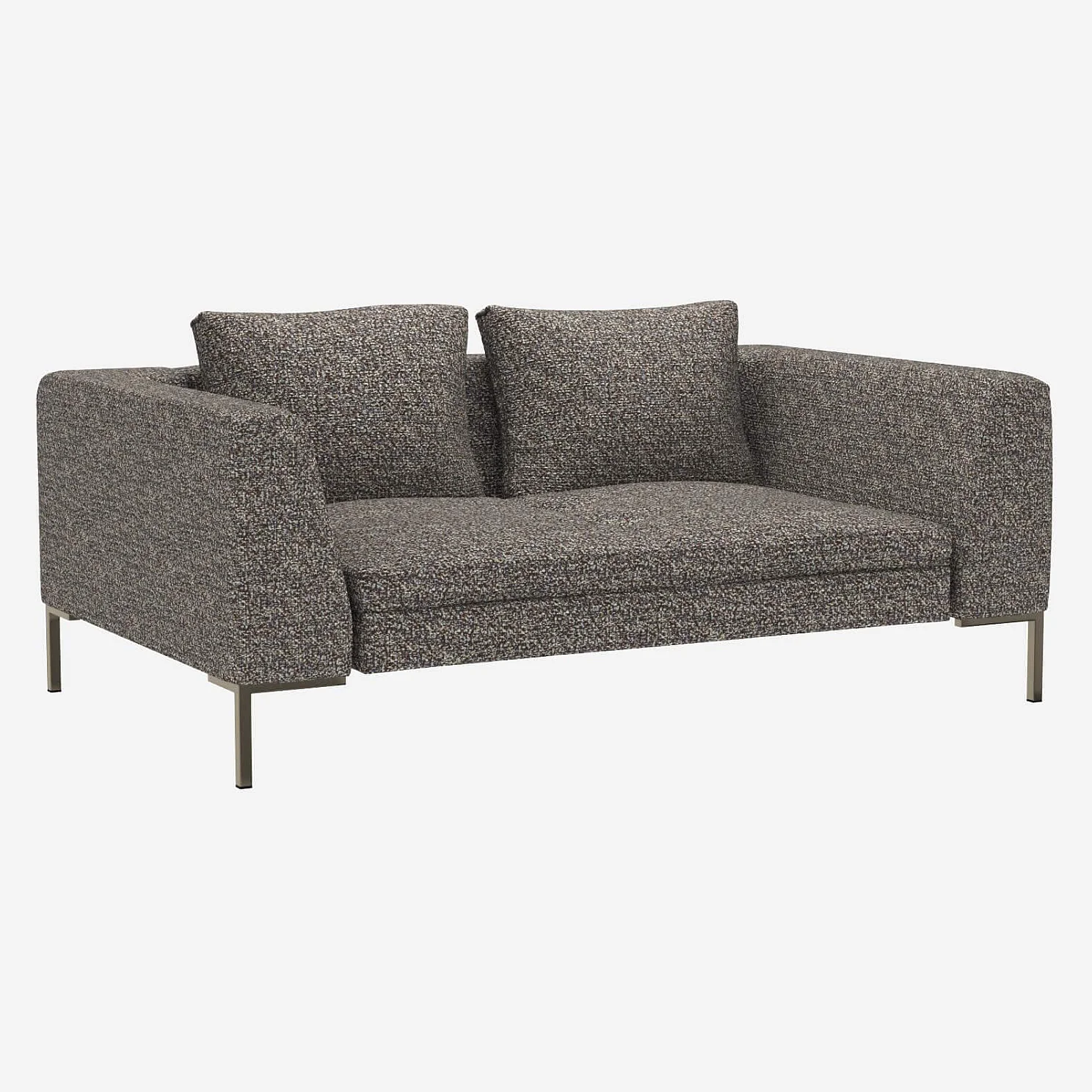 Canapé 2 places en tissu Venezia - Bleu zingué - 2