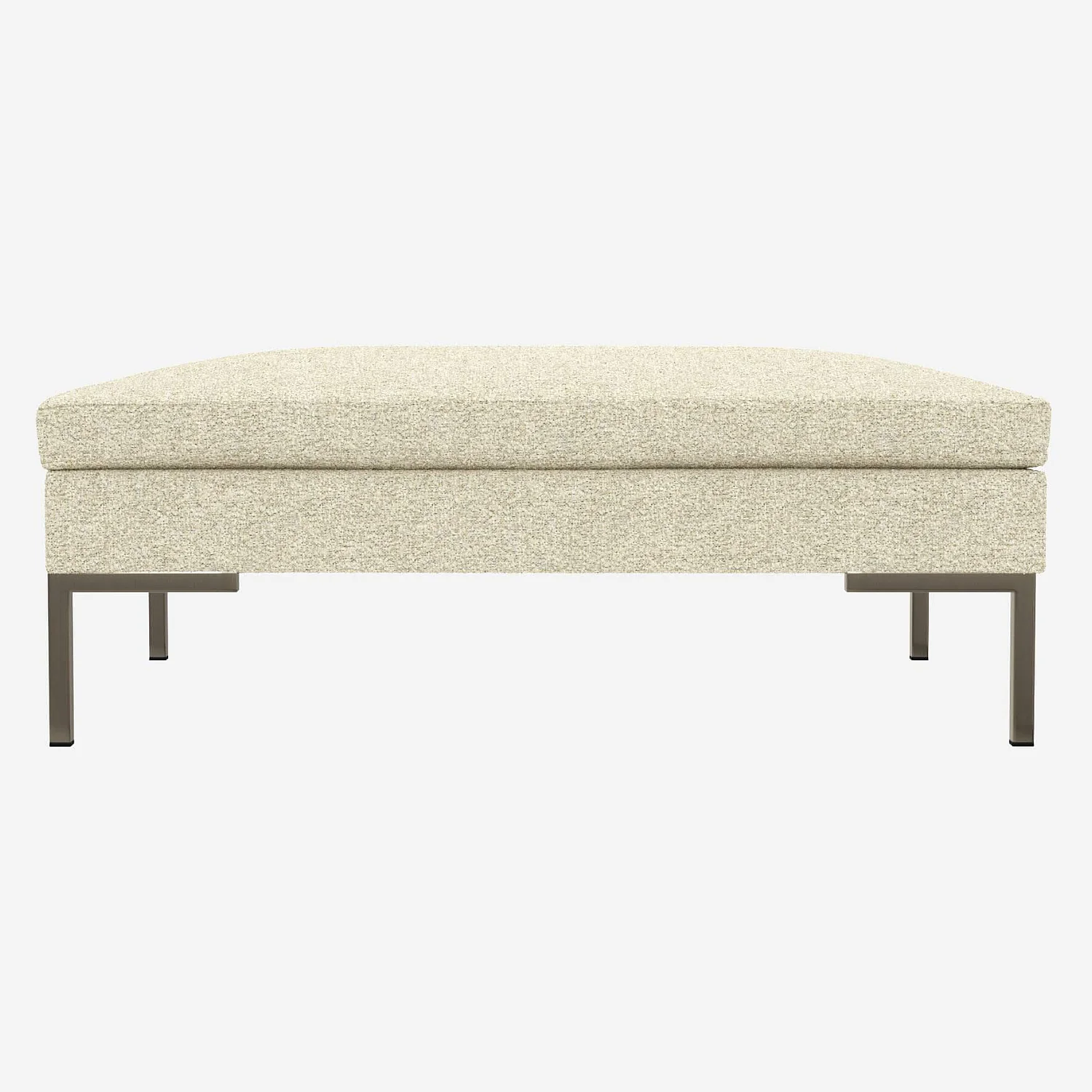 Repose-pieds en tissu Venezia - Blanc craie - 2