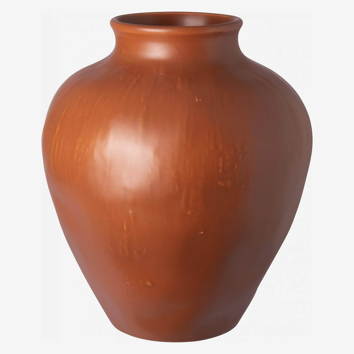 Vase en grès - 23 x 27 cm - Marron - 1