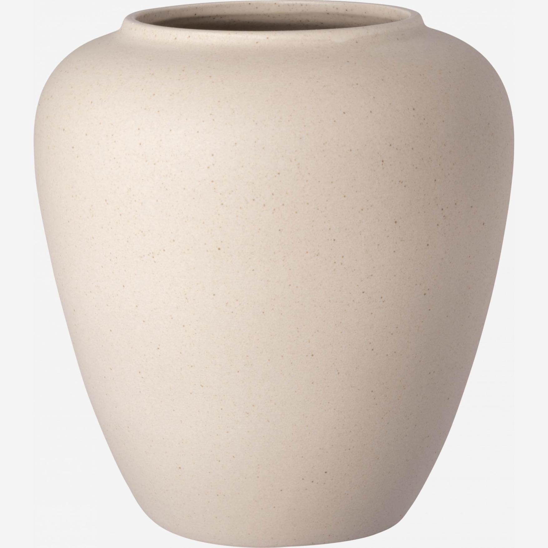 Vaso in arenaria - 22 x 25 cm - Beige