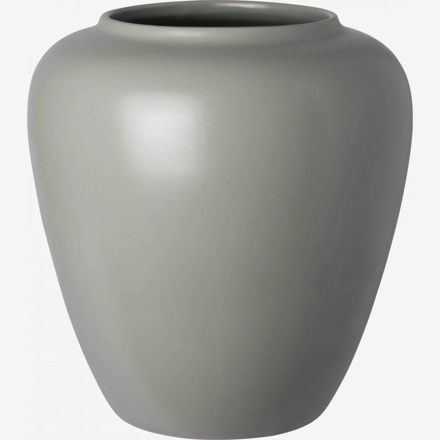 Vase en grès - 21 x 23 cm - Vert