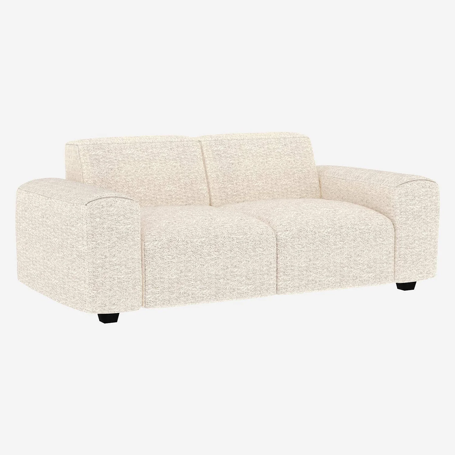 2-zitsbankstoffen Bormio - Albast wit - 2