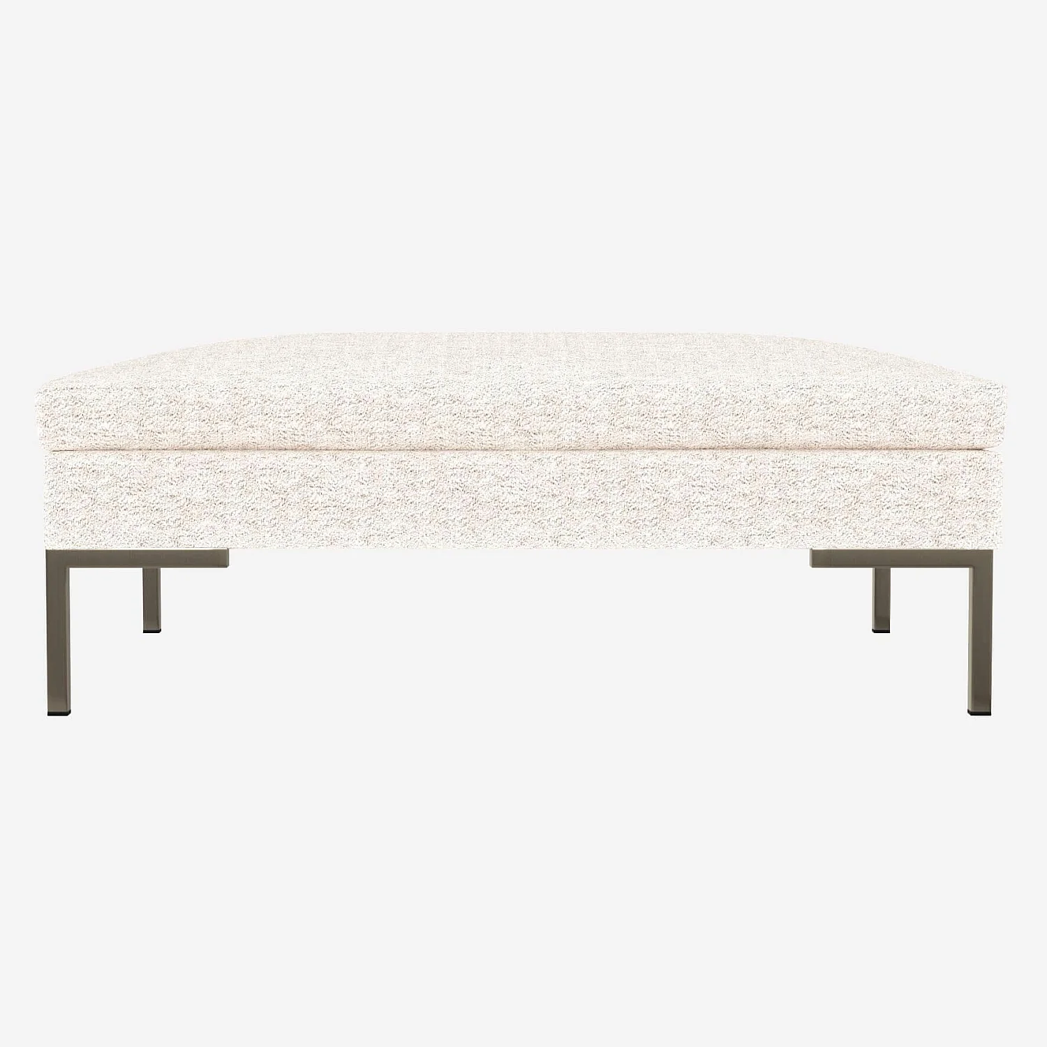 Repousa-pés em tecido Bormio - Branco alabastro  - 2