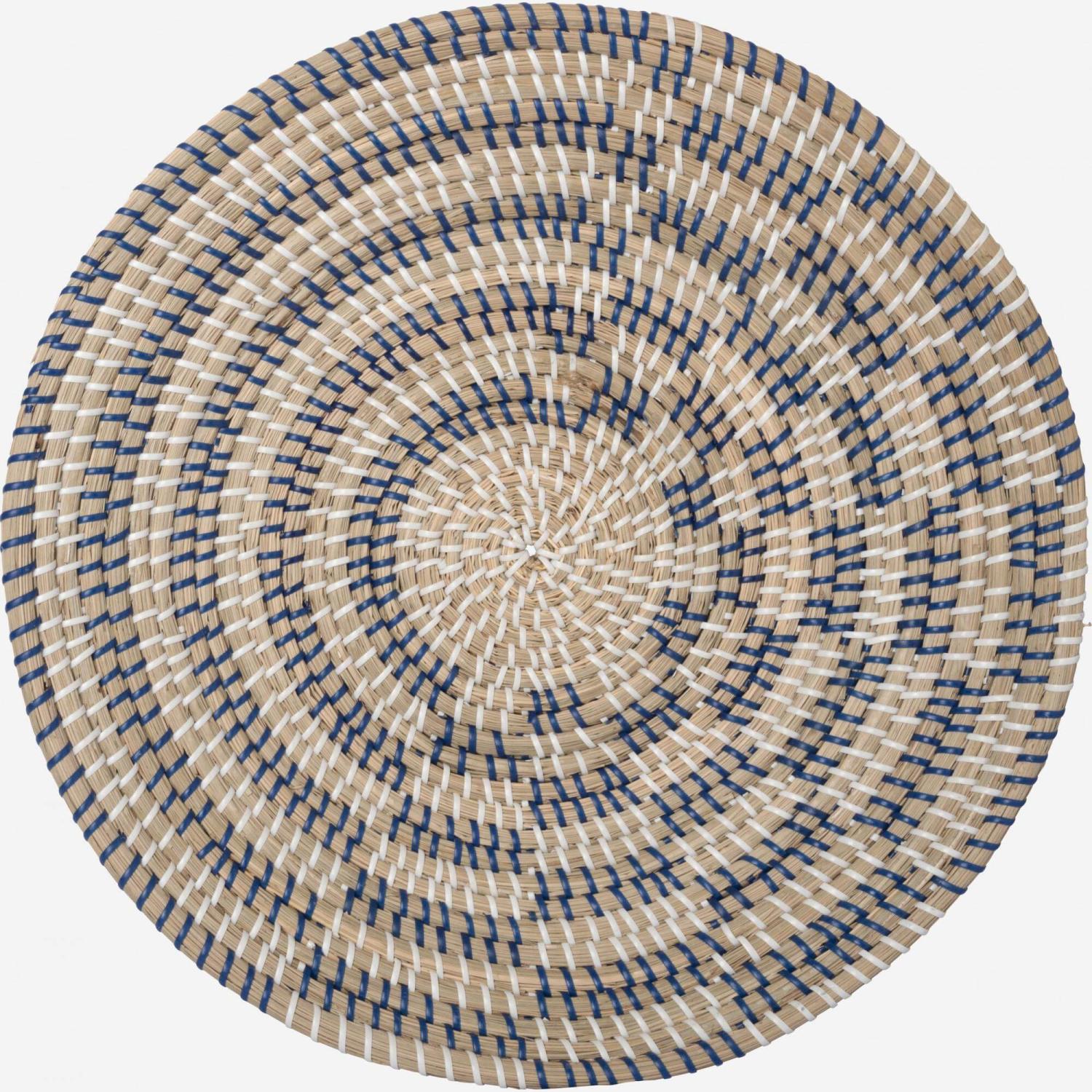 Décoration murale en jonc de mer - 46 cm - Multicolore