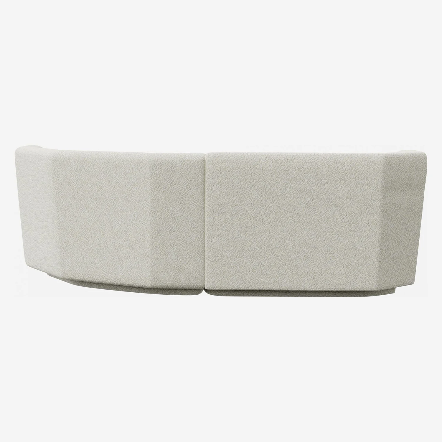 Modulares 2-Sitzer-Sofa mit Ecke rechts aus Stoff - Alabasterweiß - Design by Anthony Guerrée - 3