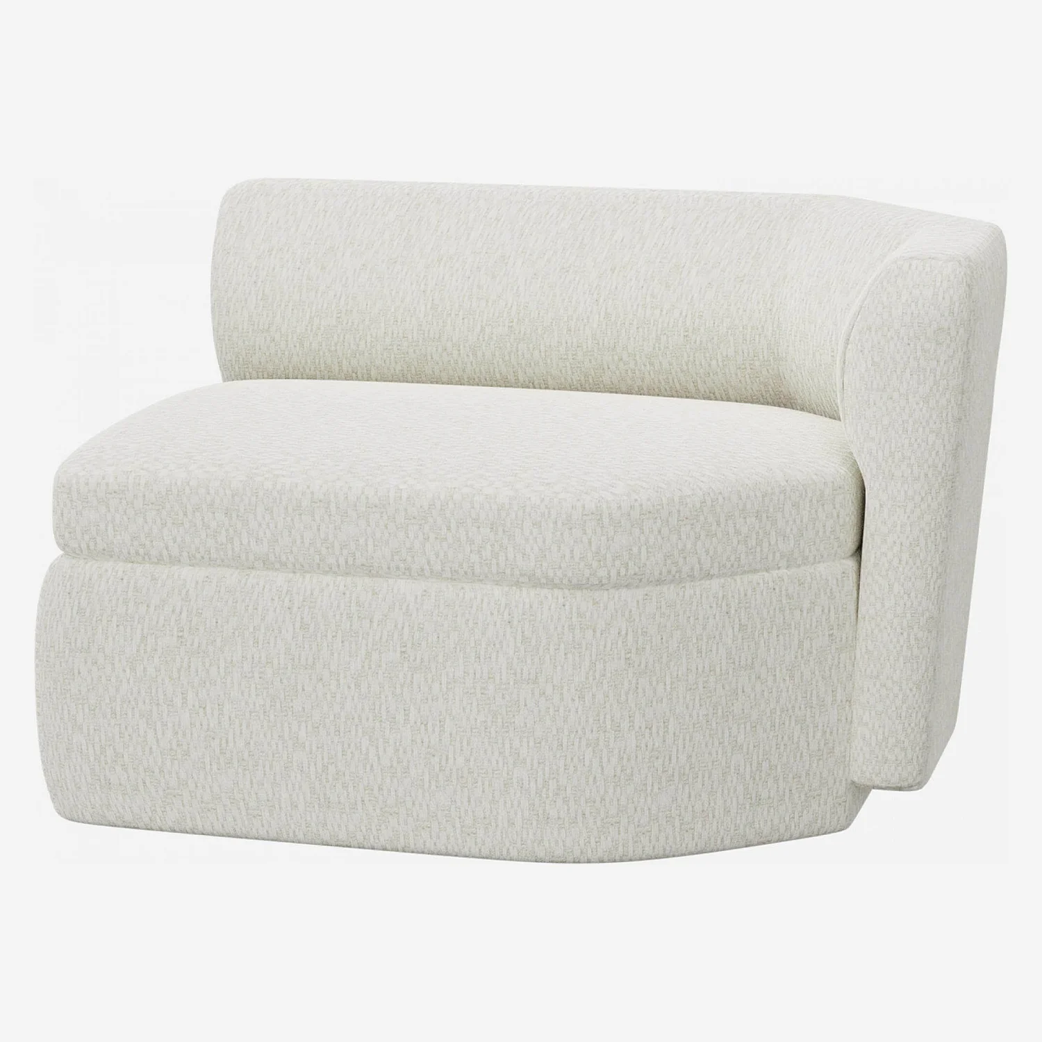 Stoffen ligbank rechts - Albast wit - Design by Anthony Guerrée - 2