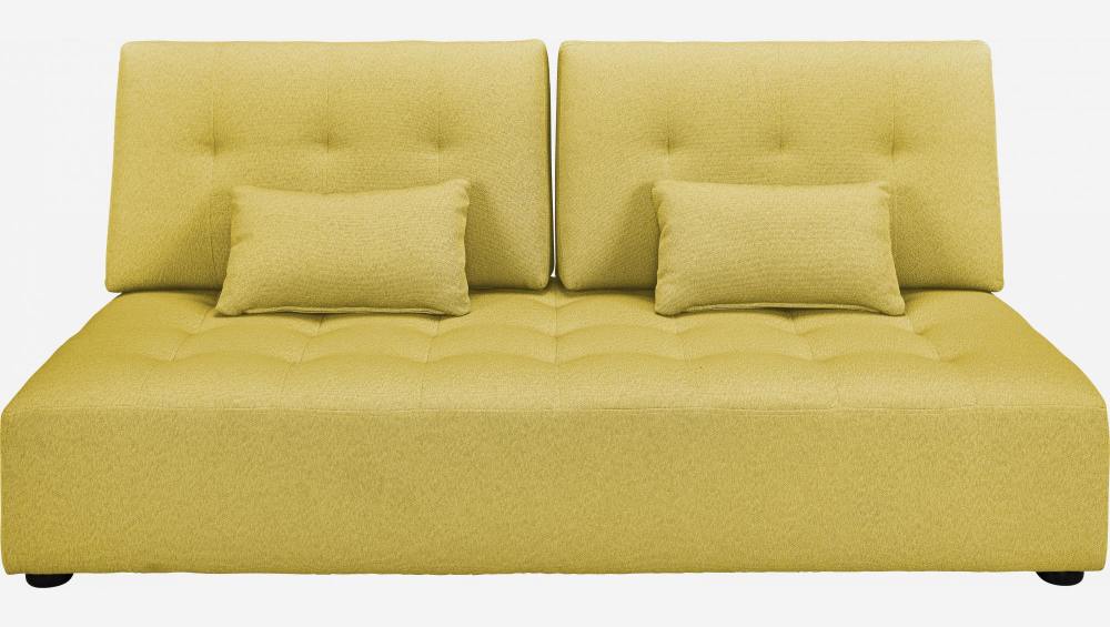 2-Sitzer-Sofa aus Stoff - Senfgelb