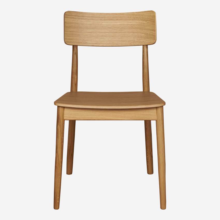 Solid oak chair