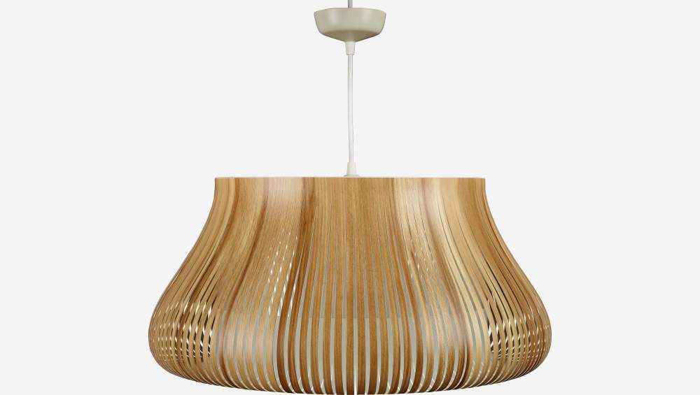 Pendant light 29cm wood-effect PVC