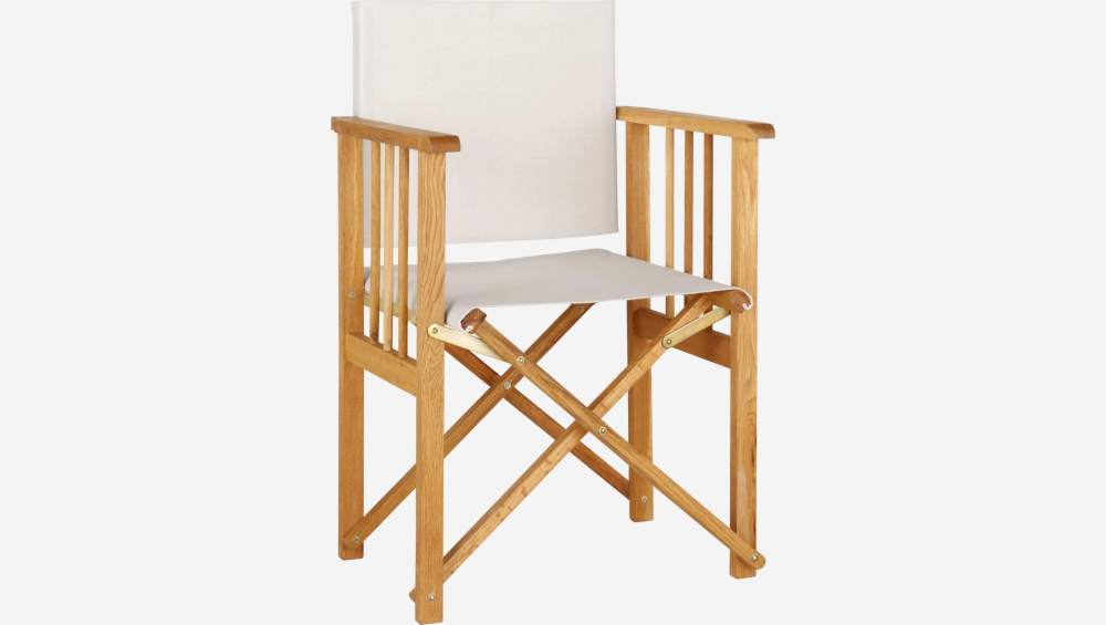 Toile en coton pour chaise pliante - Ecru (structure vendue séparément)