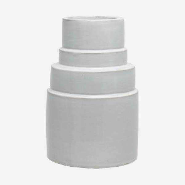 Vase 26cm en céramique blanche petit modèle