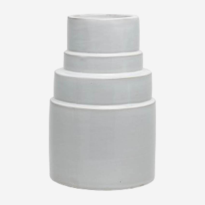 Vase 26cm white ceramic small model