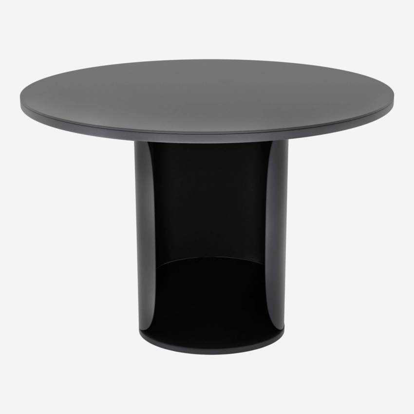 Table basse ovale en métal - Noir