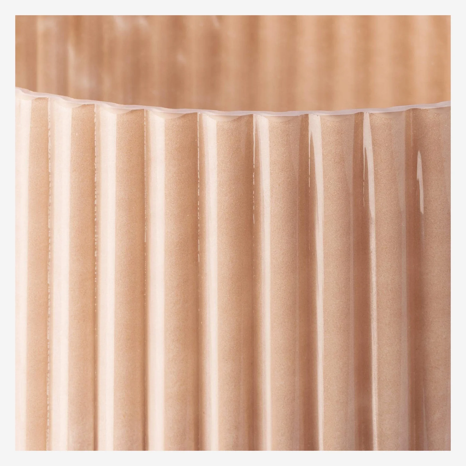 Windlicht aus geblasenem Glas - Rosafarben - 4