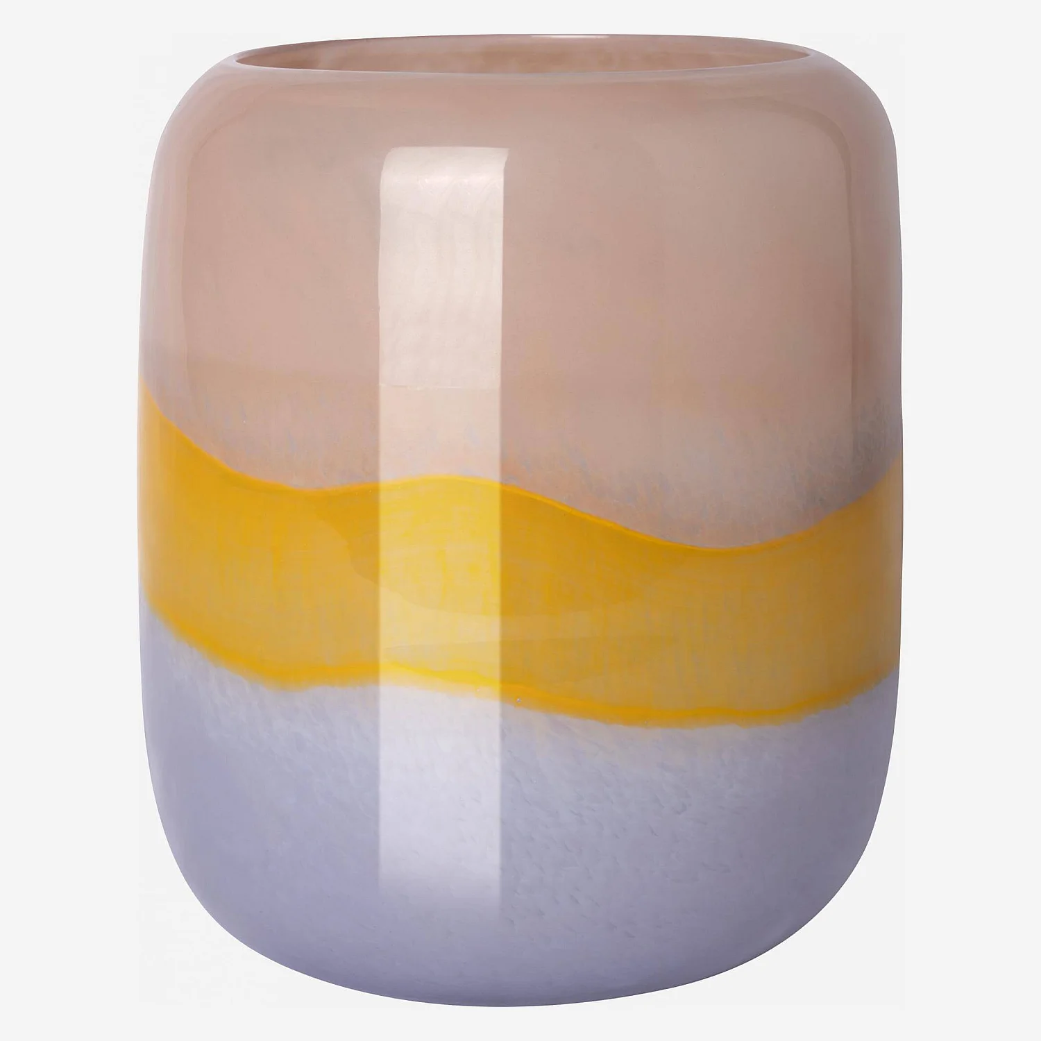 Vase en verre soufflé - 24 x 28 cm - Multicolore - 2