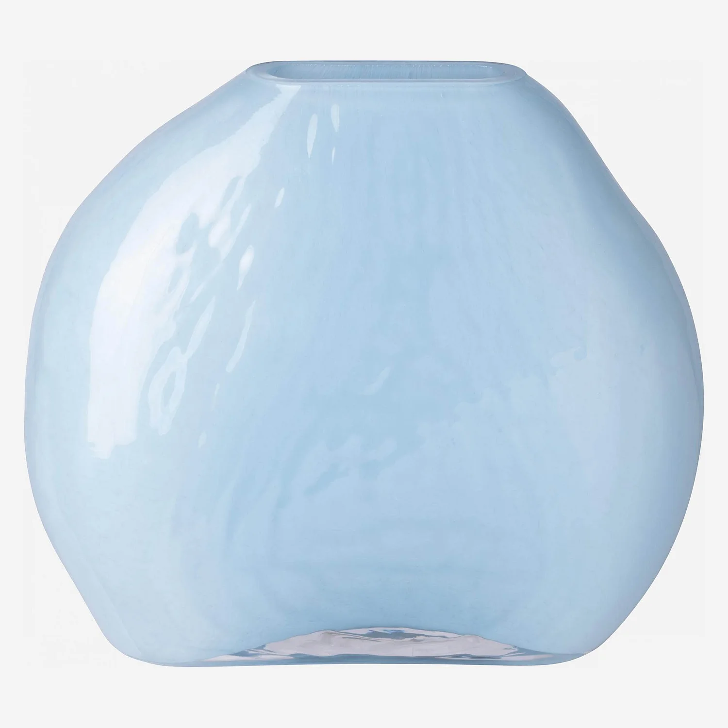 Vaso in vetro soffiato - 23 cm - Blu - 2