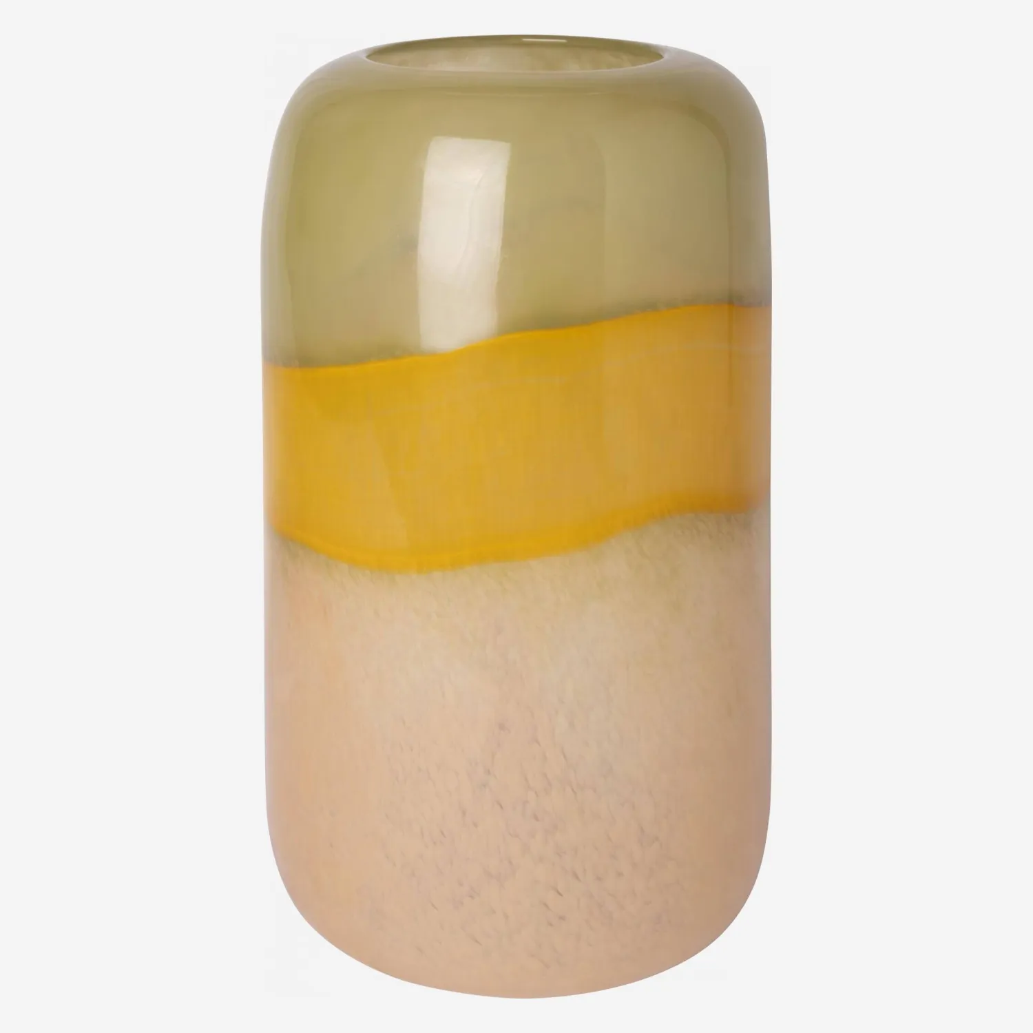 Vase en verre soufflé - 23 x  35 cm - Multicolore - 1