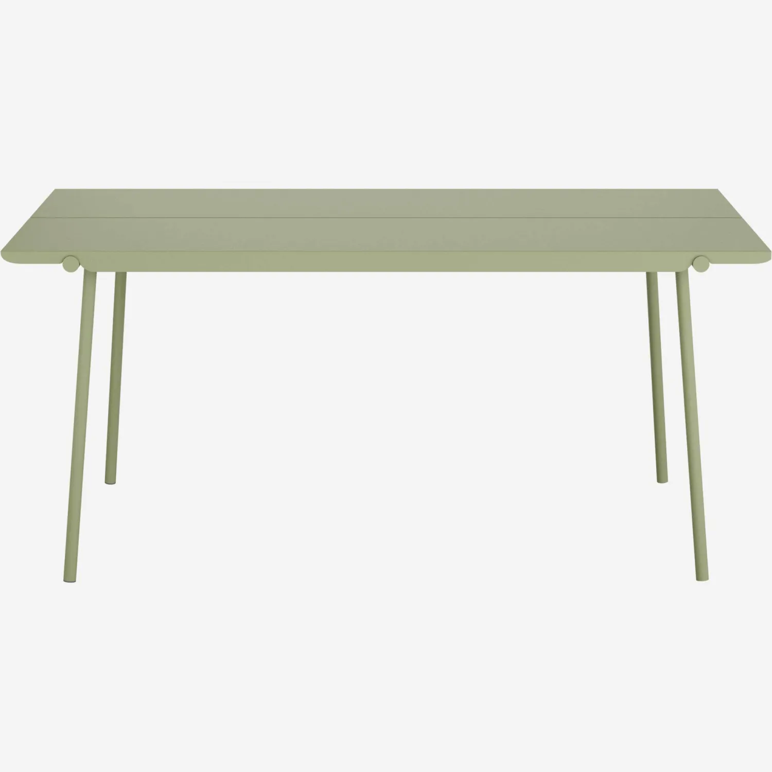 Table de jardin en acier – 6 personnes - Vert tilleul - Design by Studio Brichet-Ziegler