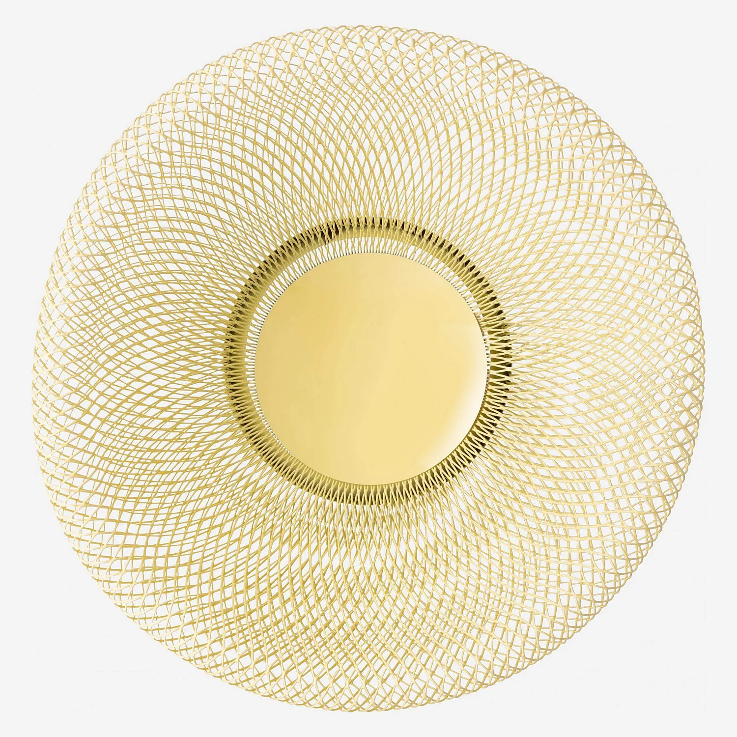 Corbeille à fruits en métal - 25,5 x 13 cm - Jaune - 3