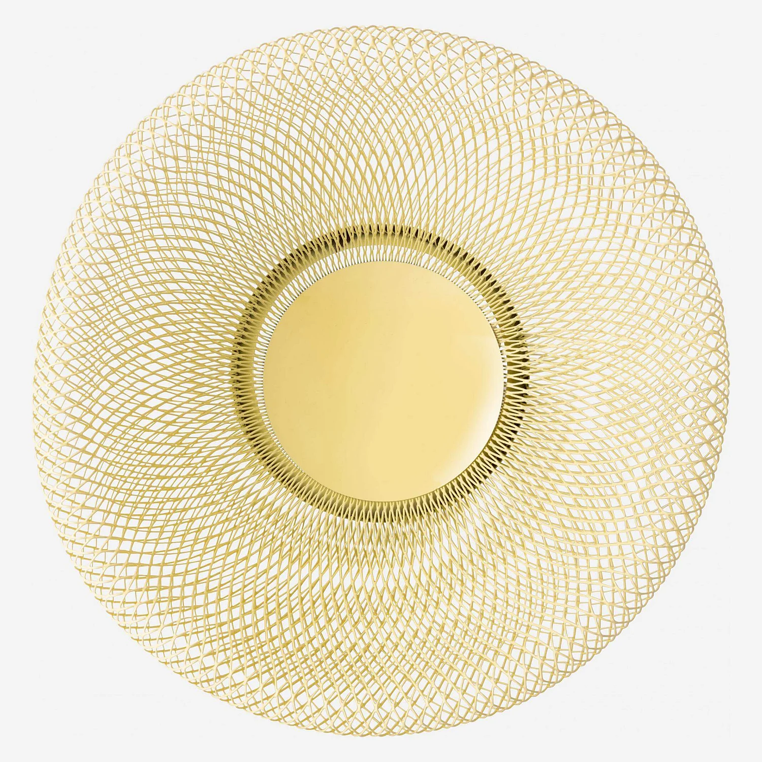 Corbeille à fruits en métal - 25,5 x 13 cm - Jaune - 3