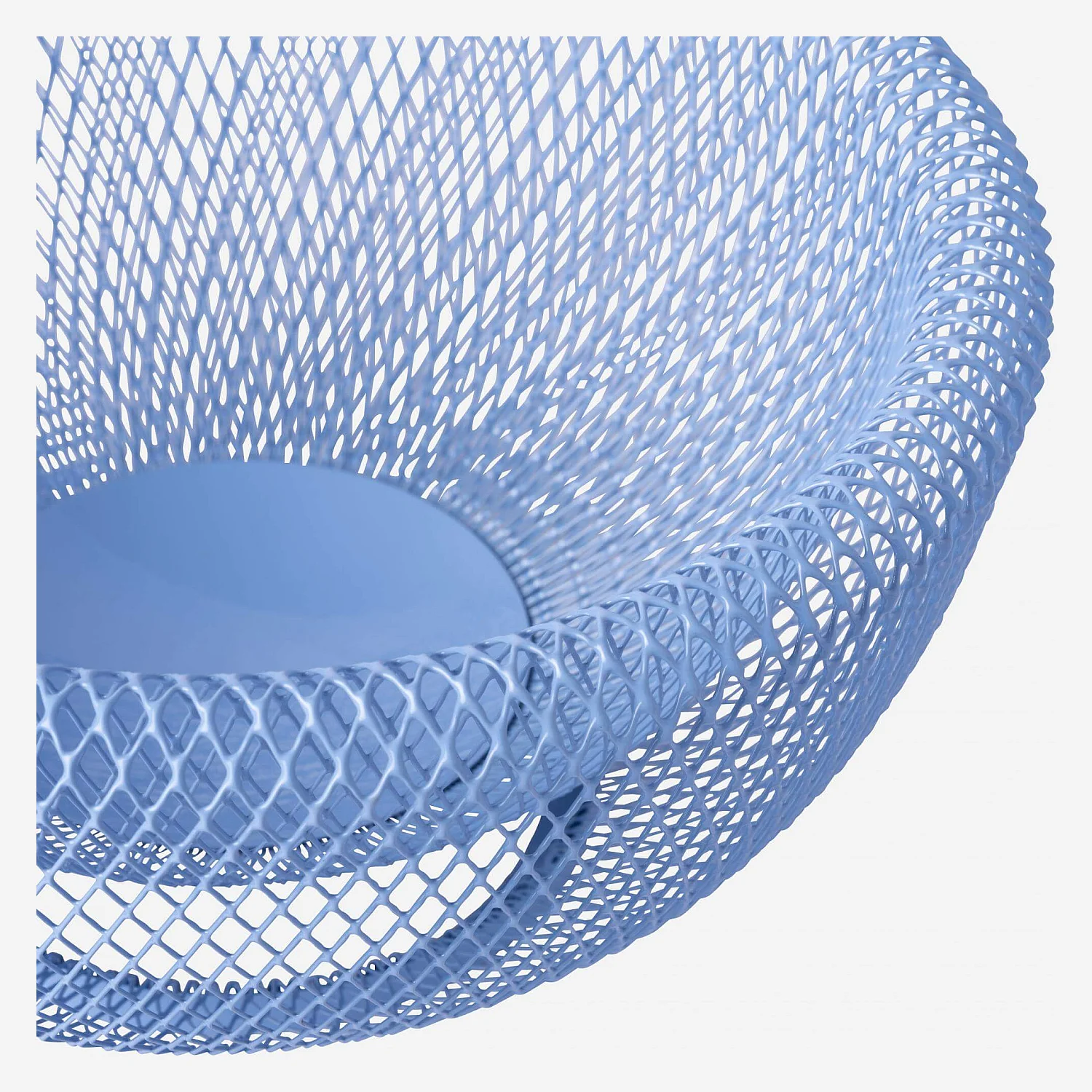 Corbeille à fruits en métal - 25,5 x 13 cm - Bleu - 2