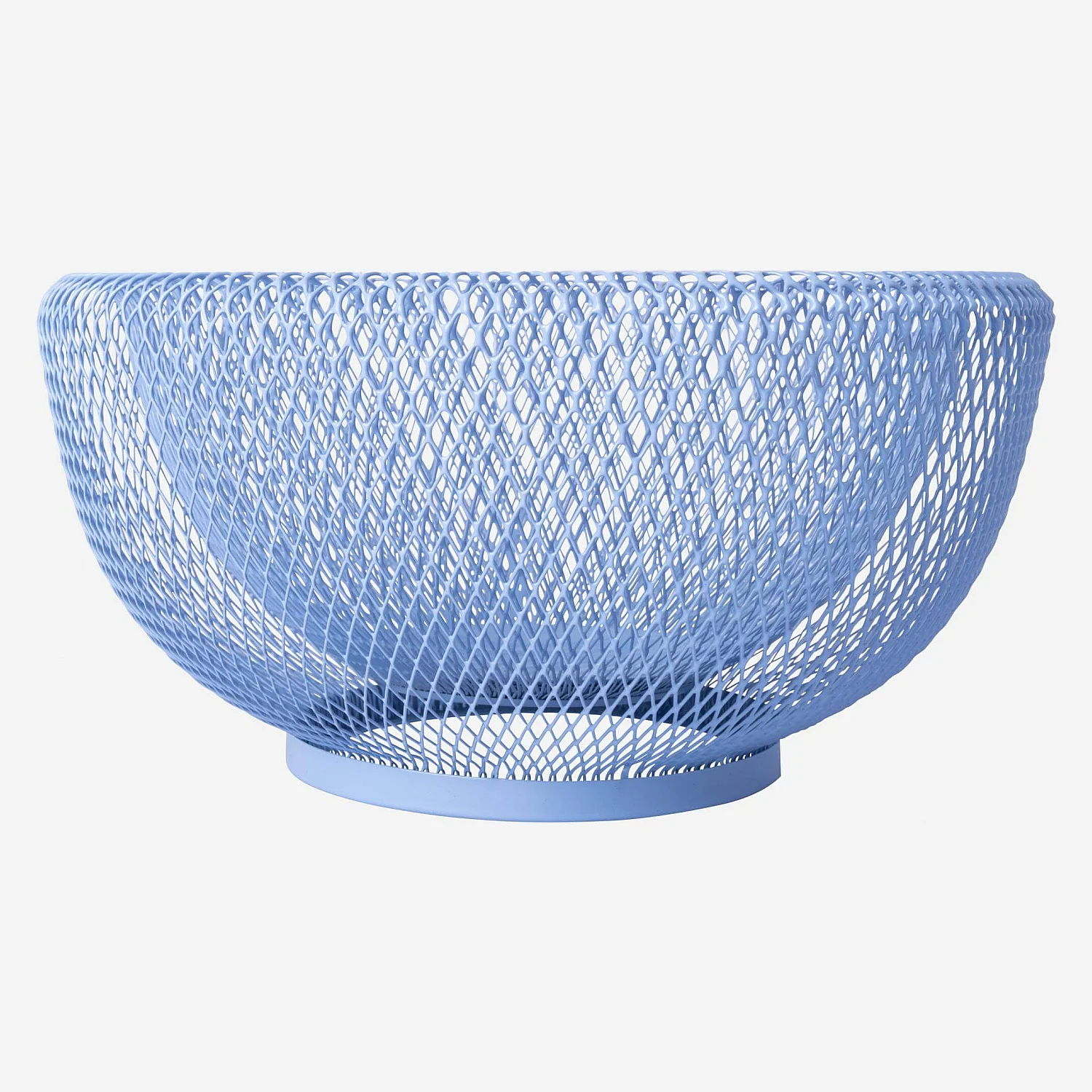 Corbeille à fruits en métal - 25,5 x 13 cm - Bleu - 3