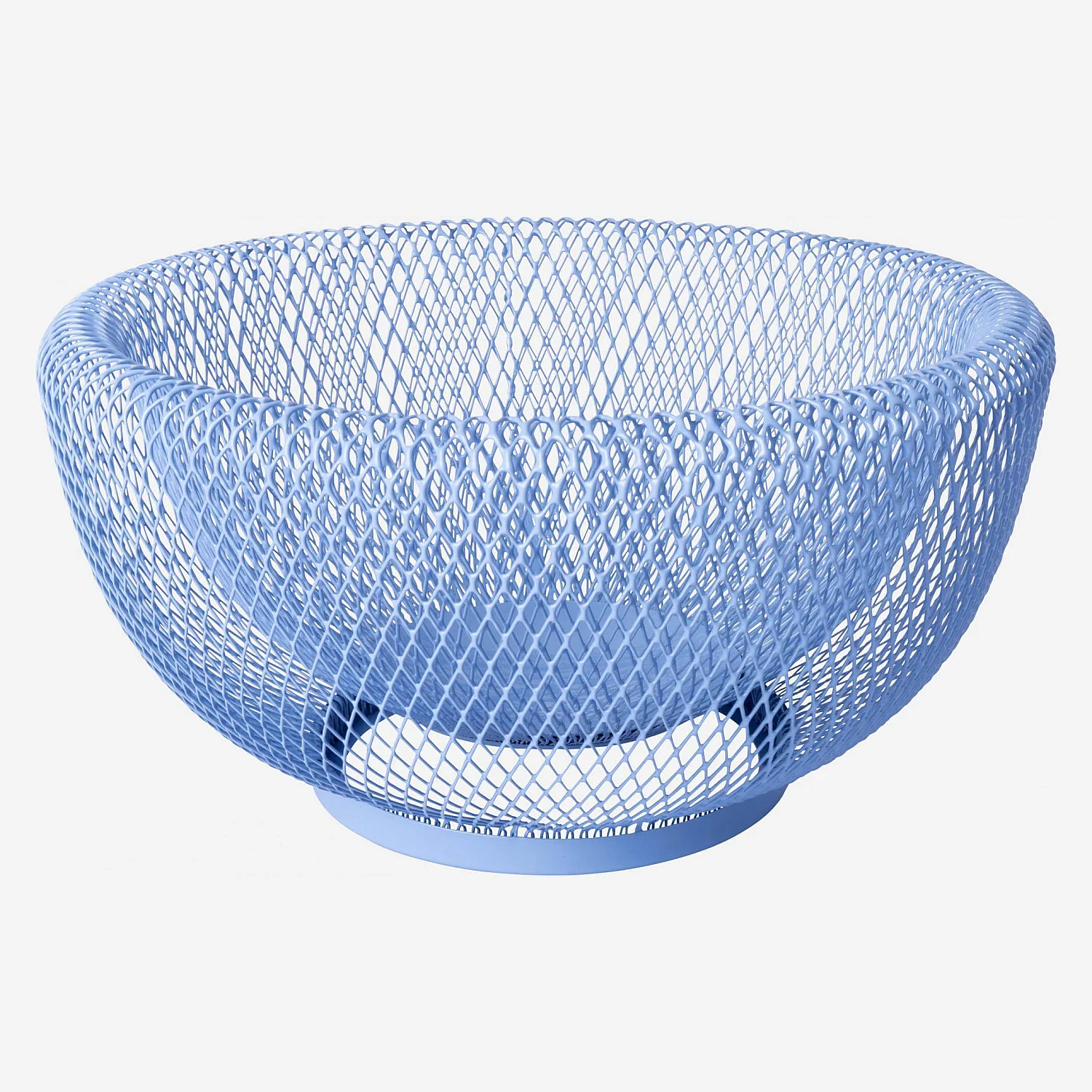 Corbeille à fruits en métal - 25,5 x 13 cm - Bleu - 1