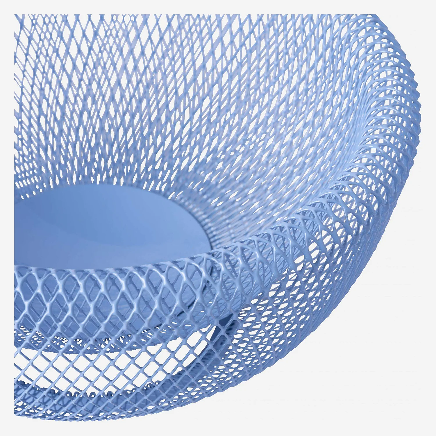 Corbeille à fruits en métal - 25,5 x 13 cm - Bleu - 2