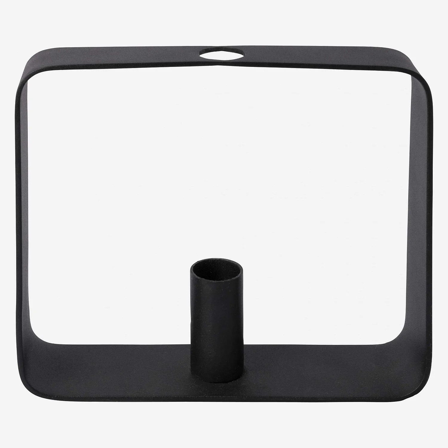 Candeliere in metallo - 20 x 5 x 16 cm - Nero - 1