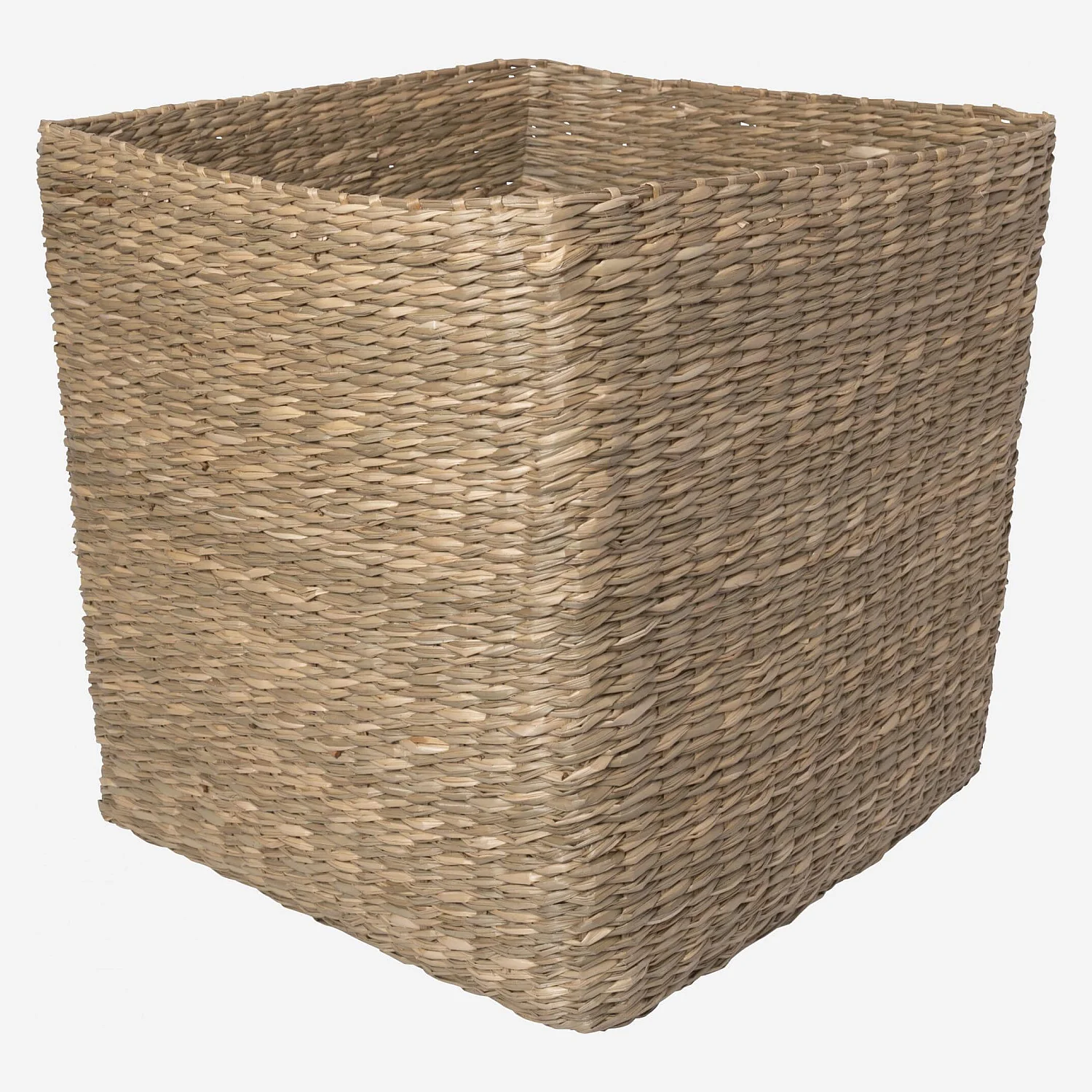 Panier de rangement en jonc de mer - 30 x 30 cm - Naturel - 3