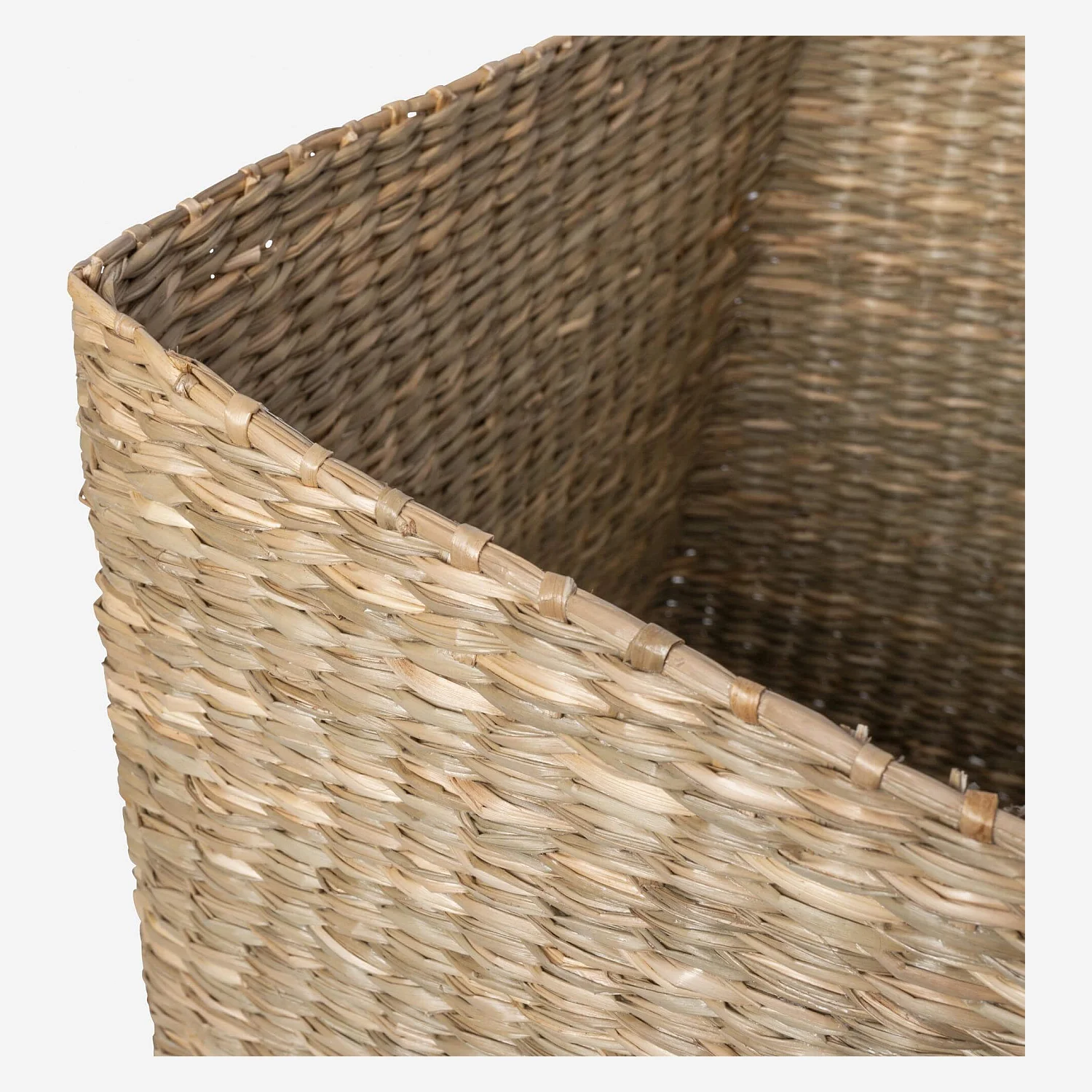 Opbergmand van zeegras - 30 x 30 cm - Naturel - 2