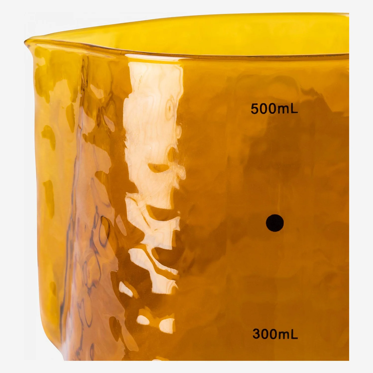 Kaffeekanne aus Glas - 550 ml - Ockerfarben - 3