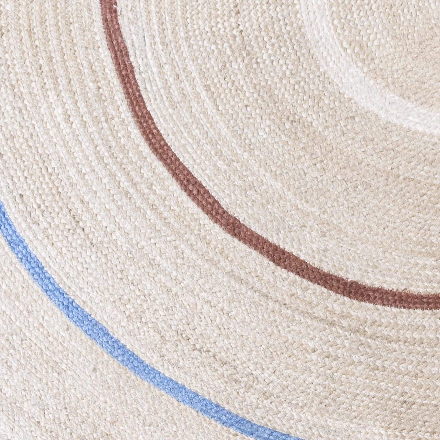 Tapis rond en jute - 200 cm - Multicolore - 4