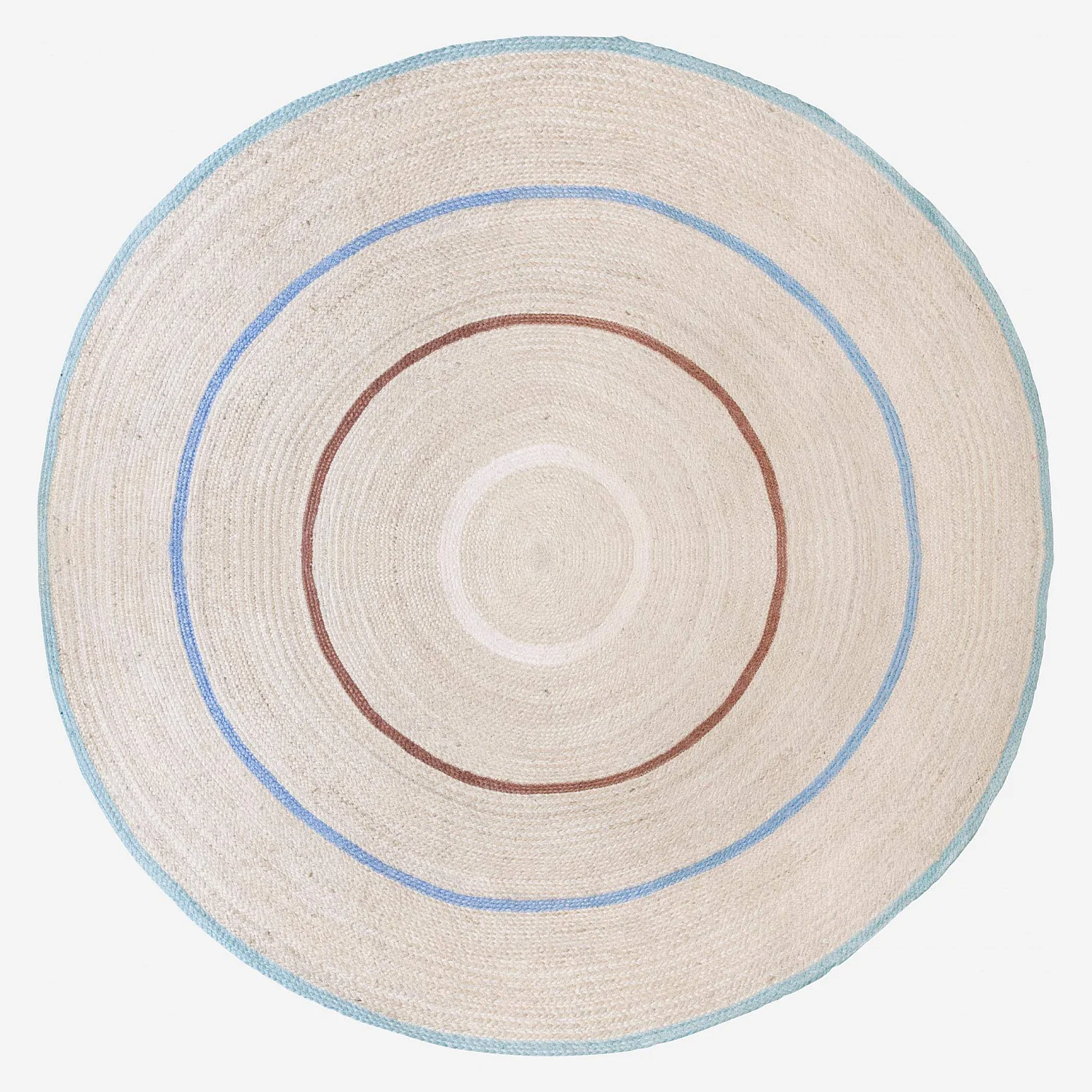 Tapis rond en jute - 200 cm - Multicolore - 2