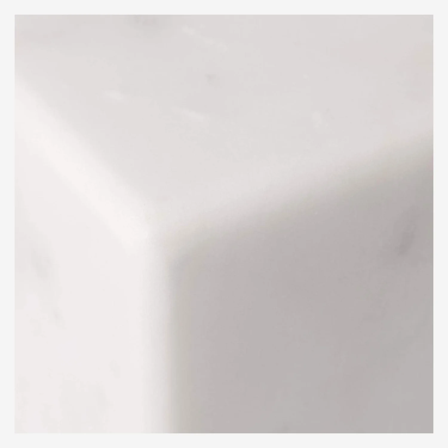 Serre-livres carré en marbre - Blanc - 3